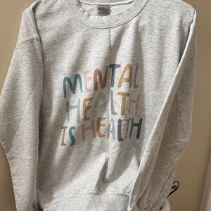 Gray Mental Health Awareness Sweater